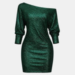 Aella – One Shoulder Mini Sequin Dress