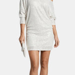 Aella – One Shoulder Mini Sequin Dress