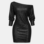 Aella – One Shoulder Mini Sequin Dress
