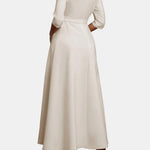Amabel – Off-Shoulder Half Sleeve A-Line Maxi Dress