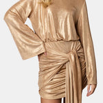 Anaya – Festive Glitter Wrap Dress
