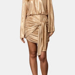 Anaya – Festive Glitter Wrap Dress