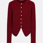 Aspen – Ribbed Split-Hem Button Cardigan