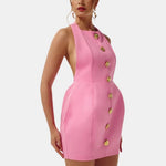 Becci – Backless Halter Mini Dress