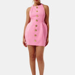 Becci – Backless Halter Mini Dress
