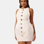 Becci – Backless Halter Mini Dress