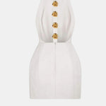 Becci – Backless Halter Mini Dress