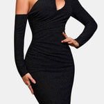Capri – Cut-Out Mermaid Cocktail Dress in Black