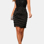 Ilya – Sequin Cutout Bodycon Party Dress in Black
