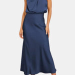 Jolina – Draped Halter-Style Bodycon Cocktail Dress