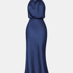 Jolina – Draped Halter-Style Bodycon Cocktail Dress
