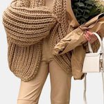 Journee – Long Sleeve Chunky Knit Hooded Cardigan