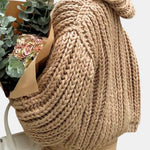 Journee – Long Sleeve Chunky Knit Hooded Cardigan