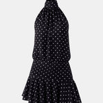 Karla – Backless Halter Chiffon Mini Dress with Soft Ruffle Hem