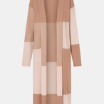 Kaylee – Large Check Long Cardigan