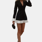 Kyla – Pleated Blazer Mini Dress