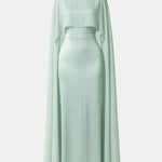 Zahira – Cape Overlay Modest Chiffon Dress