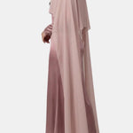Zahira – Cape Overlay Modest Chiffon Dress