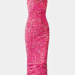 Reyna – Square Neck Sequin Party Dress