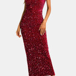 Reyna – Square Neck Sequin Party Dress