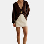 Riley – Golden Button Knit Cardigan