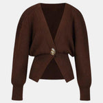Riley – Golden Button Knit Cardigan