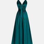 Thalina – Front Twist Keyhole Long Dress