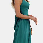 Thalina – Front Twist Keyhole Long Dress