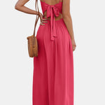 Thalina – Front Twist Keyhole Long Dress