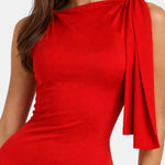 Veronique – Knotted Sleeveless Long Dress