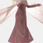 Zahira – Cape Overlay Modest Chiffon Dress
